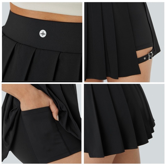 ⛔️ SOLD ⛔️ NWT Halara Beeezeful High Waisted Pleated Buckle Skirt - Picture 3 of 6